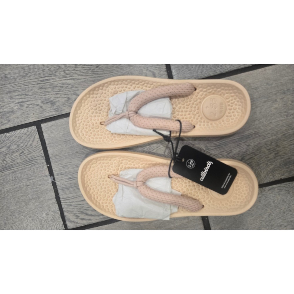 Allbirds Sugar Zeffer Lux Beige Sugarcane Flip Flop Sandals W9 M7 AB005UU070